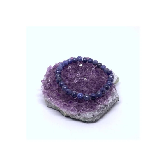 Szodalit 8 mm karkötő (kék)