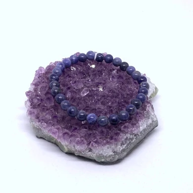 Szodalit 8 mm karkötő (kék)